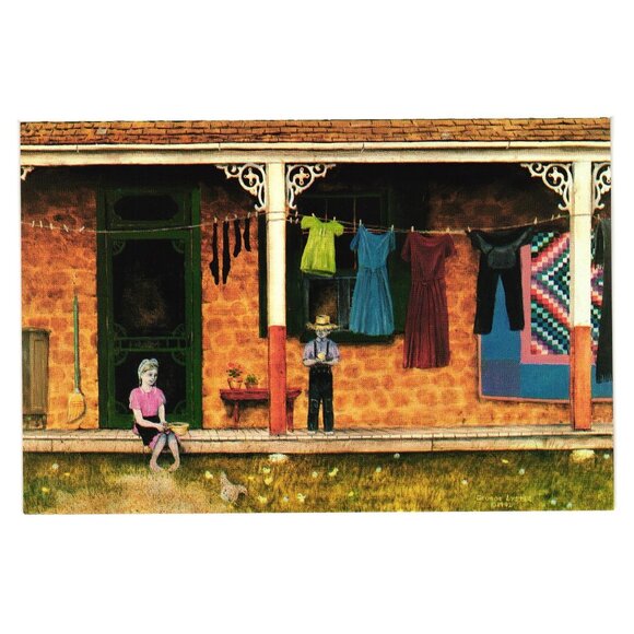 George Lyster Other - Kitchen Porch By George Lyster 1992 Lancaster County Pennsylvania Postcard Amish